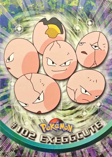 102 Exeggcute Topps Pokémon Topps series 2 US