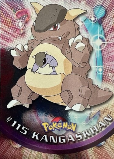 115 Kangaskhan Topps Pokémon series 2 US silver foil