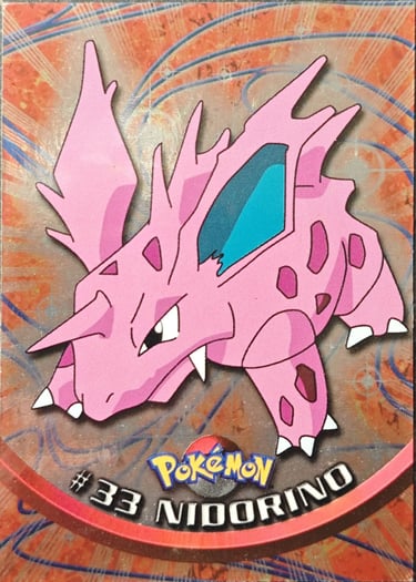 Nidorino topps serie 1 foil