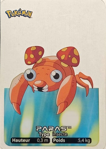 46 Paras Lamincards Pokémon série 1