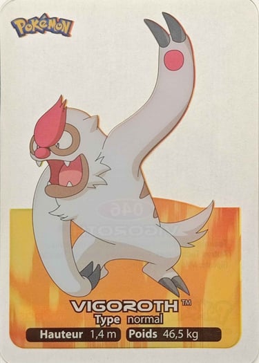 46 Vigoroth Lamicards Pokémon série 3