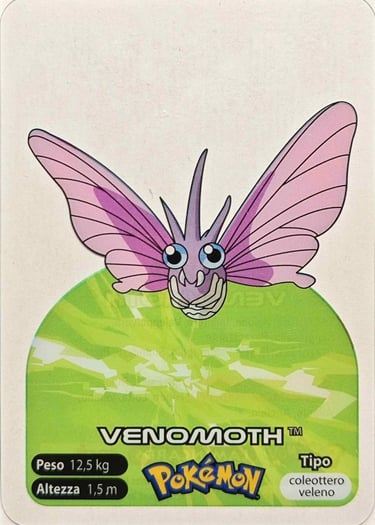 49 Venomoth lamincards spécial édition