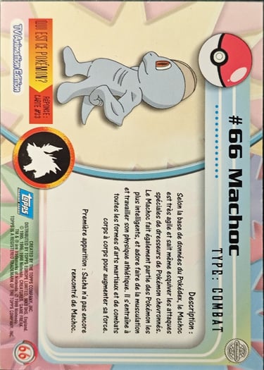 Machoc topps série 1