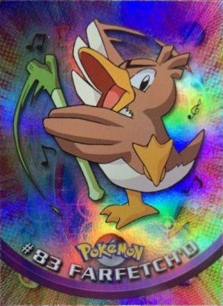 83 Farfetch'd Topps Pokémon series 2 US rainbow foil