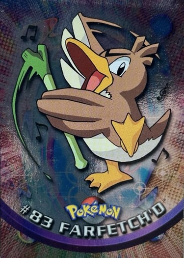 83 Farfetch'd Topps Pokémon series 2 US silver foil