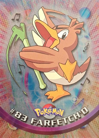 83 Farfetch'd Topps Pokémon series 2 US smooth foil