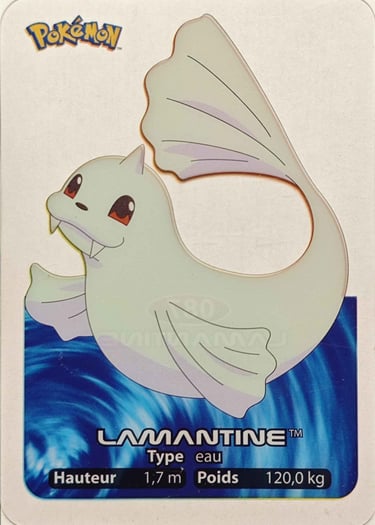 87 Lamantine Lamincards Pokémon série 1