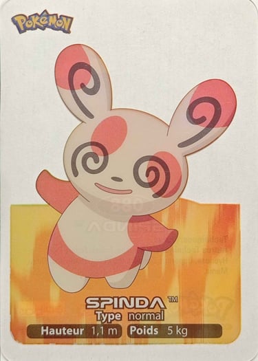 88 Spinda Lamincards Pokémon série 3