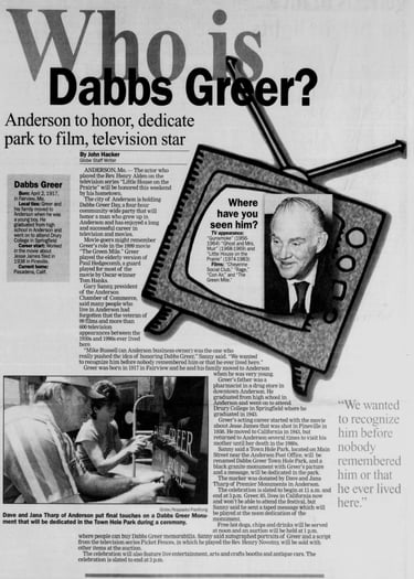 Who is Dabbs Greer 2002