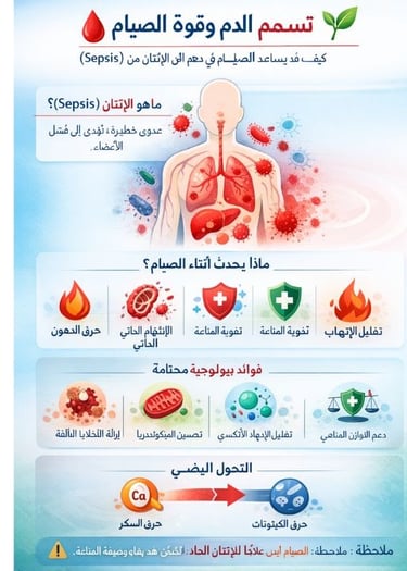 تسمم الدم وقوة الصيام