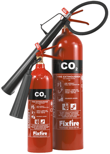 Extintor de CO2 especializado para incendios eléctricos y equipos electrónicos - Fire Stop Bogotá