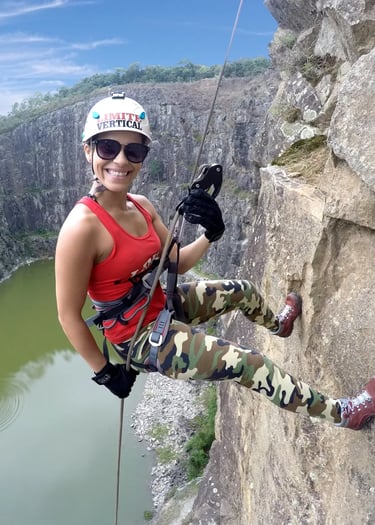 Rapel na Pedreira do Dib - 70 metros