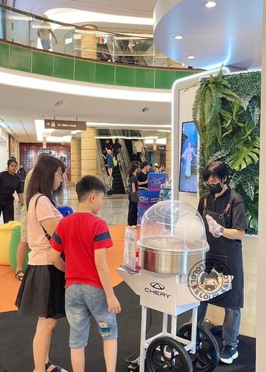 Cotton candy service in Penang , KL , Klang Valley, Ipoh , Melaka, Johor Malaysia