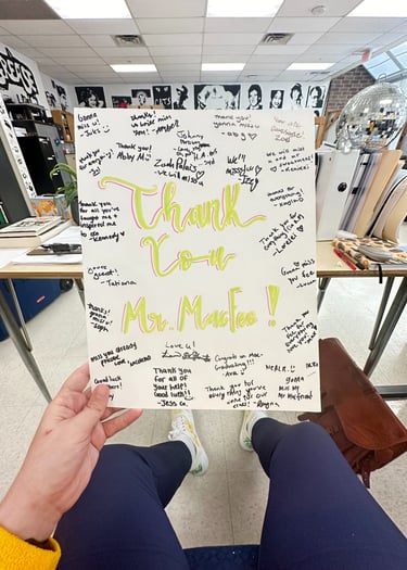 Thank you note from the GCIT Drama class of 2024