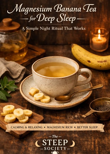 Magnesium Banana Tea for Deep Sleep.  A Simple Night Ritual That Works