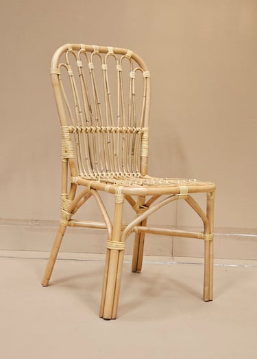 Rattan chair natural finishing color