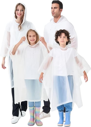 Poncho impermeable reutilizable ideal para parques temáticos como Disney y Universal