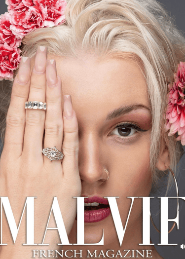 editorial hair and makeup inspired by MALVIE magazine styling