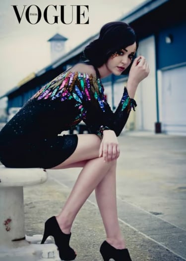 Vogue Italia published editorial featuring luxury hair and makeup artistry by Brisbane hair and make