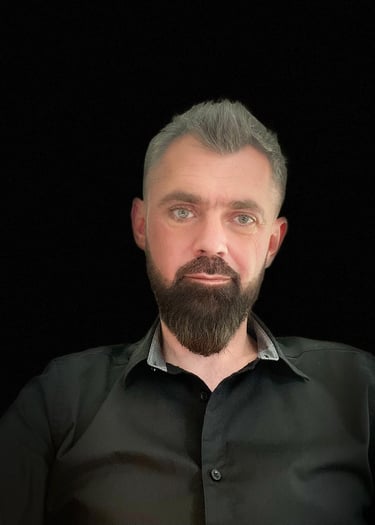 a man with a beard and a beard