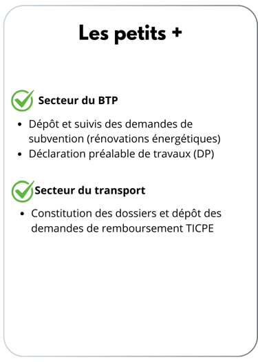 Déclaration préalable DP, Demande de subvention, TICPE