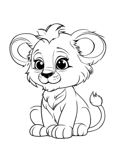 coloriage lion