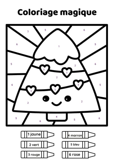 coloriage magique glace