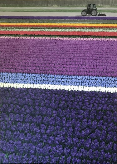 Peinture à l'huile - Des bandes en Hollande