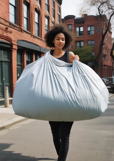 blue and white striped round textile