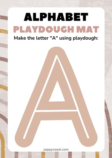 pre-writing practice using play dough