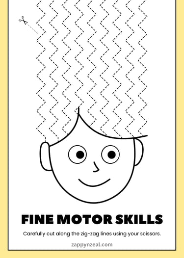 scissor skills worksheets printable books