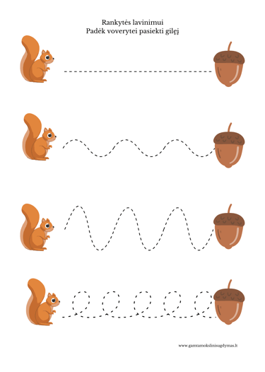 Nemokamos užduotys PDF Ruduo