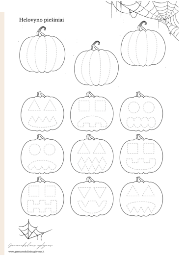 Nemokamos užduotys PDF Helovynas