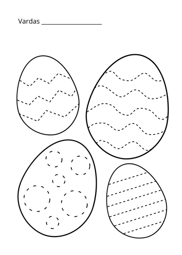 Nemokamos užduotys PDF Velykos