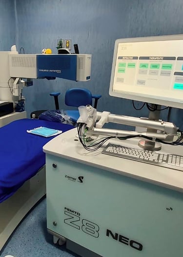 Quirófanos con excimer láser y láser de Femtosegundo de Oftalmología Inteligentes en Guayaquil