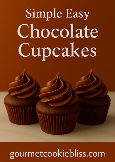 Simple easy chocolate cupcakes