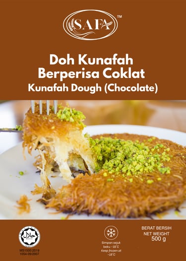  halal kunafa dough roasted supplier malaysia
