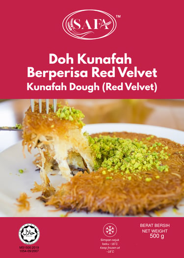  halal kunafa dough roasted supplier malaysia