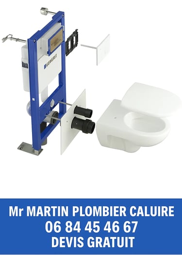 plomberie installation bati support remplacement chasse toilette wc suspendu caluire 69300