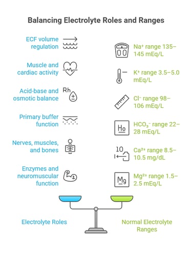 electrolyte role -range