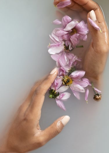 water, hand, bath, moisturizing