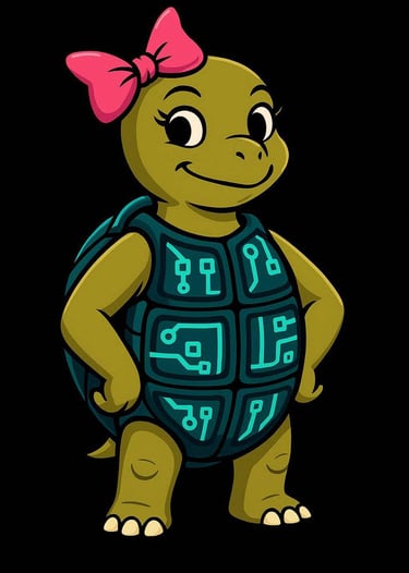 Official YesLibre mascot Roberta "Bob" the Turtle. Visit Her Page.
