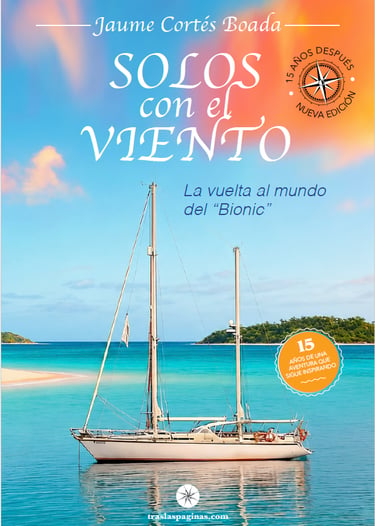 Solos con el viento velero mar