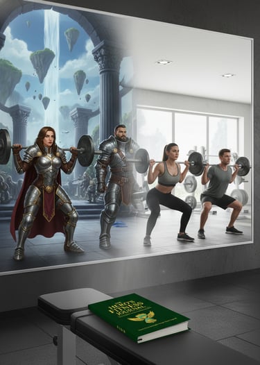 wow fitness journal, world of warcraft fitness, gamer workout planner, hero fitness journal, workout tracker for gamers
