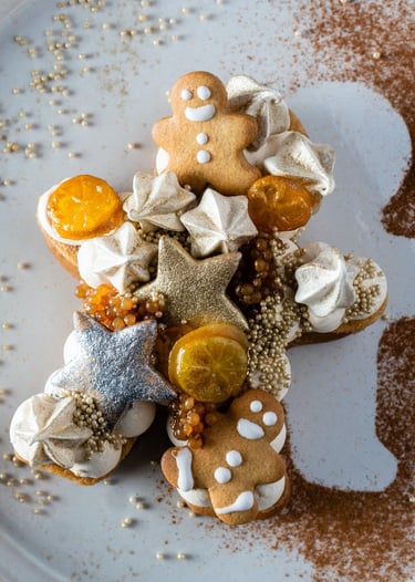 gingerbread man sandwich cookie