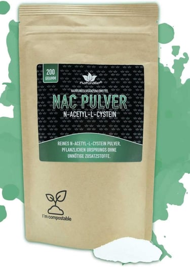 Naturalie® | N-acetil-L-cisteina (NAC) -n polvere - 200 -grammi -in .sacchetto -biologico.-png
