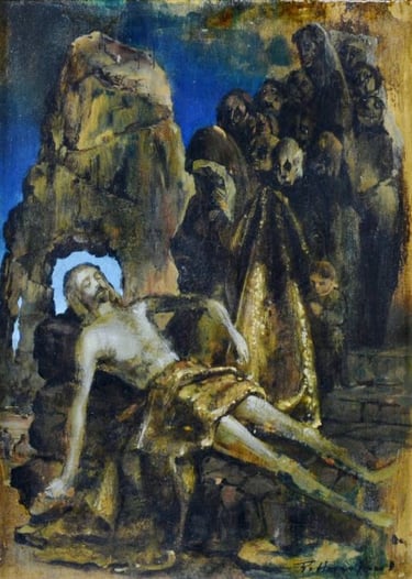 La déploration du Christ - René Hansoul