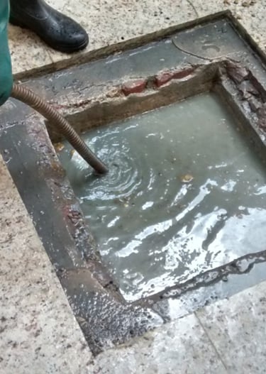 desentupimento de caixa de gordura