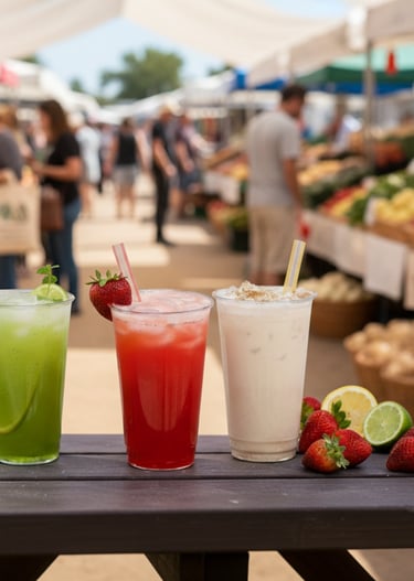 assortment of Agua Frescas- Veteran Owned