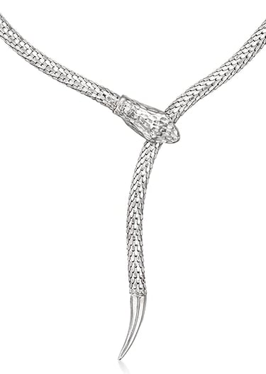 Adjustable Snake Necklace in Sterling Silver. Italy. Ross-Simons